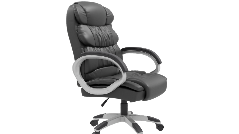 Stylish Executive Office Chair 3D Model - Professional 3D Model Render 9