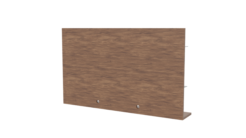Stylish Wooden Display Unit 3D - Professional 3D Model Render 6