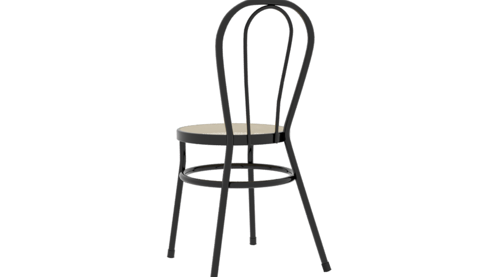 Classic Bistro Chair Model 3D - Professional 3D Model Render 4