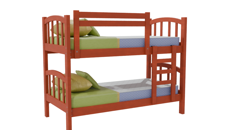 Stylish Bunk Bed 3D Model - Professional 3D Model Render 7