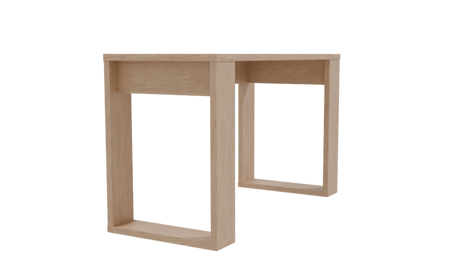 Stylish Wooden Table 3D Model - Professional 3D Model Render 9