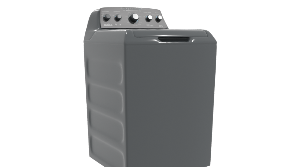 Sleek Top-Loading Washing Machine 3D Model - Professional 3D Model Render 10