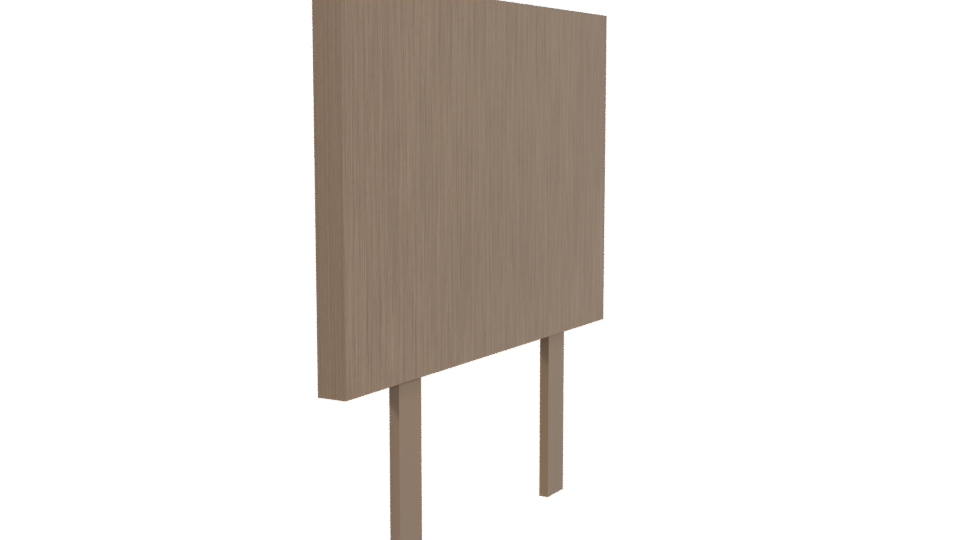 Budapest Gray Headboard 3D Model - Professional 3D Model Render 3