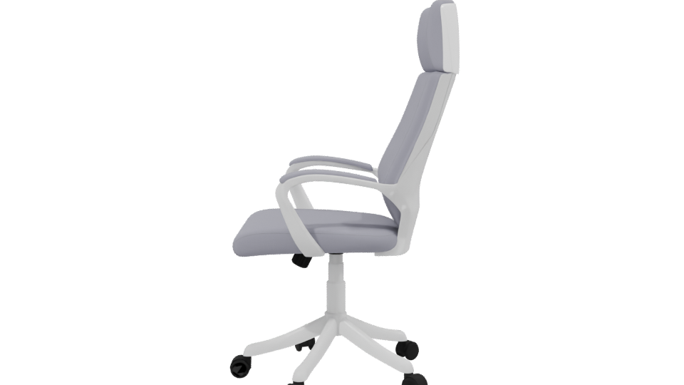 Elegant Ergonomic Office Chair 3D Model - Professional 3D Model Render 2