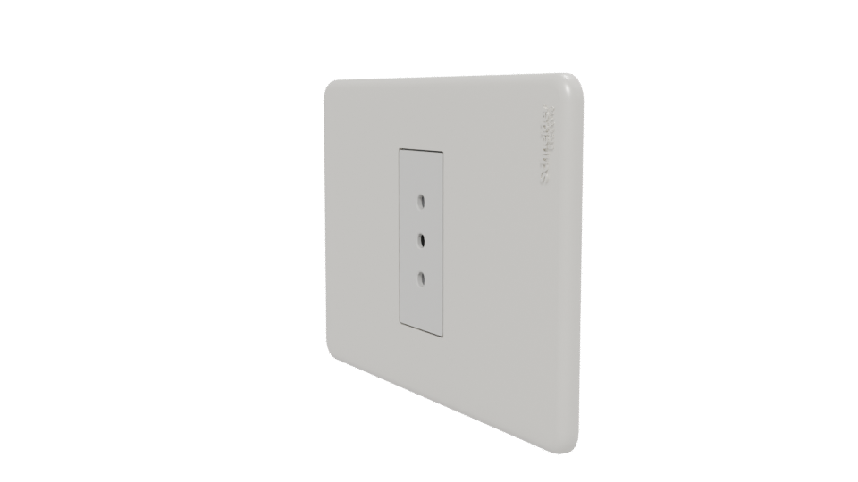 Sleek Minimalist Electrical Outlet 3D Model - Professional 3D Model Render 13