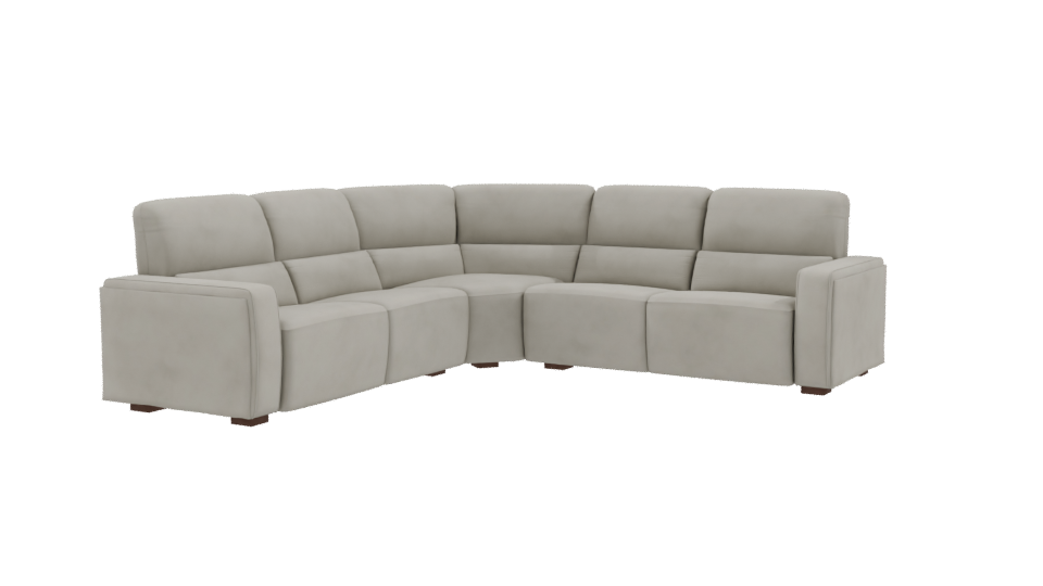 Modern Curved Sofa 3D Model - Professional 3D Model Render 9