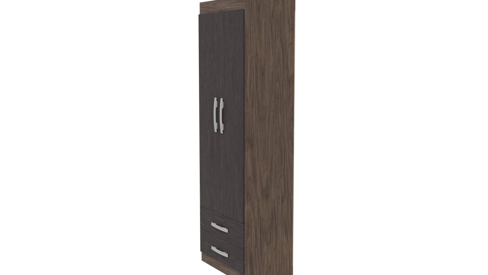 Stylish Wooden Wardrobe Model - Professional 3D Model Render 13