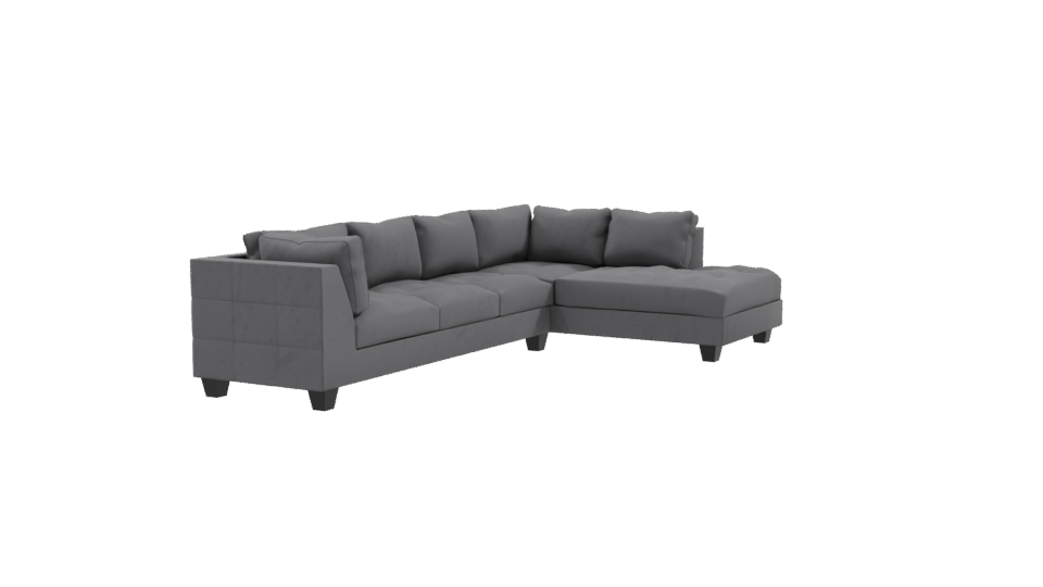 Elegant Modern Sectional Sofa 3D - Professional 3D Model Render 9