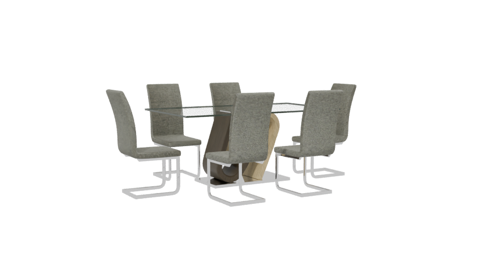 Rectangular Dining Table for 6 3D - Professional 3D Model Render 13