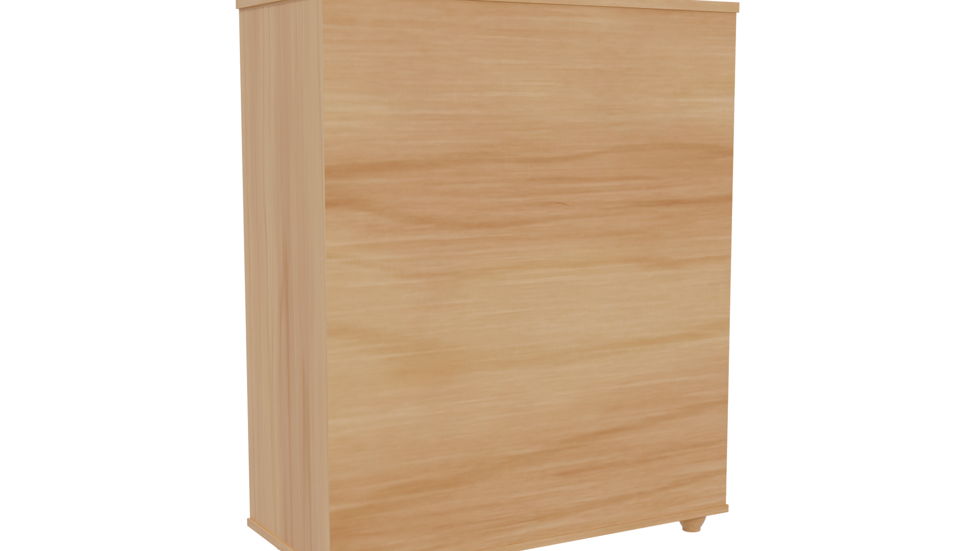 Stylish Wooden Storage Cabinet 3D - Professional 3D Model Render 4