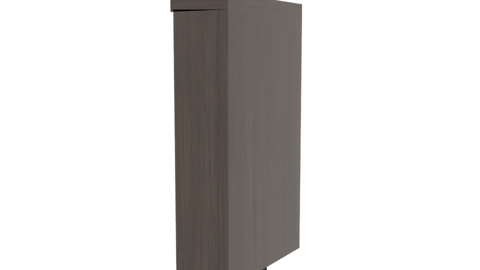 Elegant Wooden Storage Cabinet 3D - Professional 3D Model Render 3