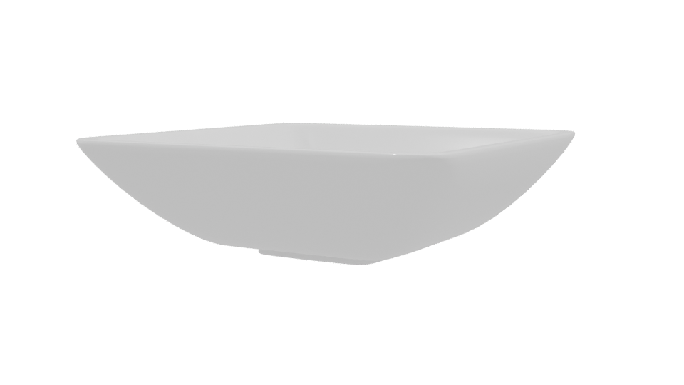 Sleek Ceramic Serving Bowl 3D - Professional 3D Model Render 9