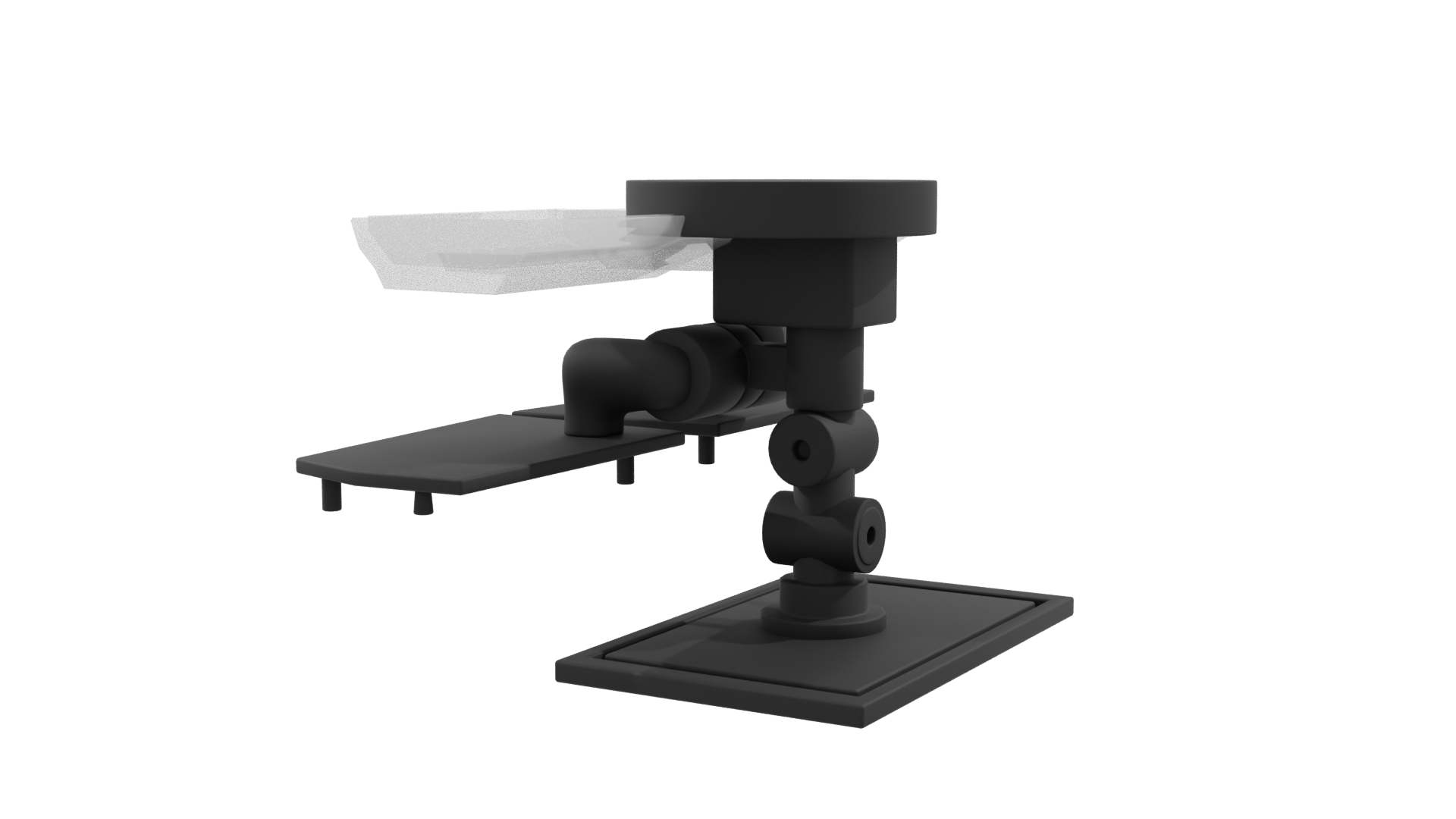 Stylized Modern Desk Lamp 3D Model - Professional 3D Model Render 9