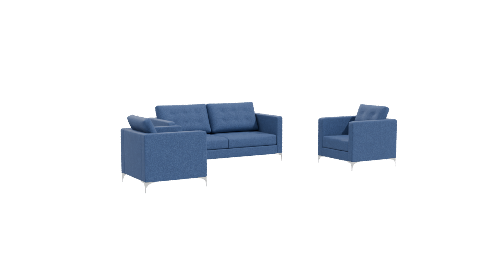 Stylish Sofa Set 3D Model - Professional 3D Model Render 10