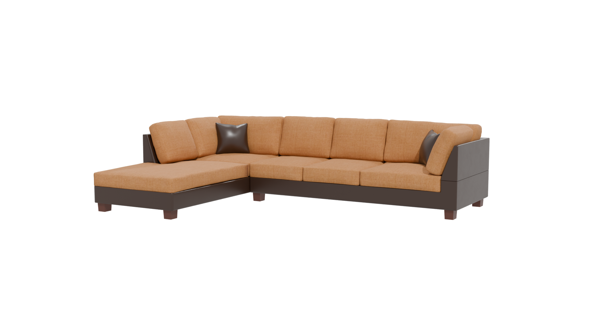 Modern L-Shaped Sofa 3D Model - Professional 3D Model Render 12