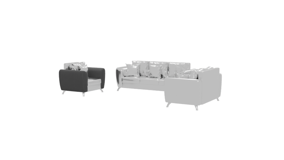 Contemporary Sofa Set 3D Model - Professional 3D Model Render 12