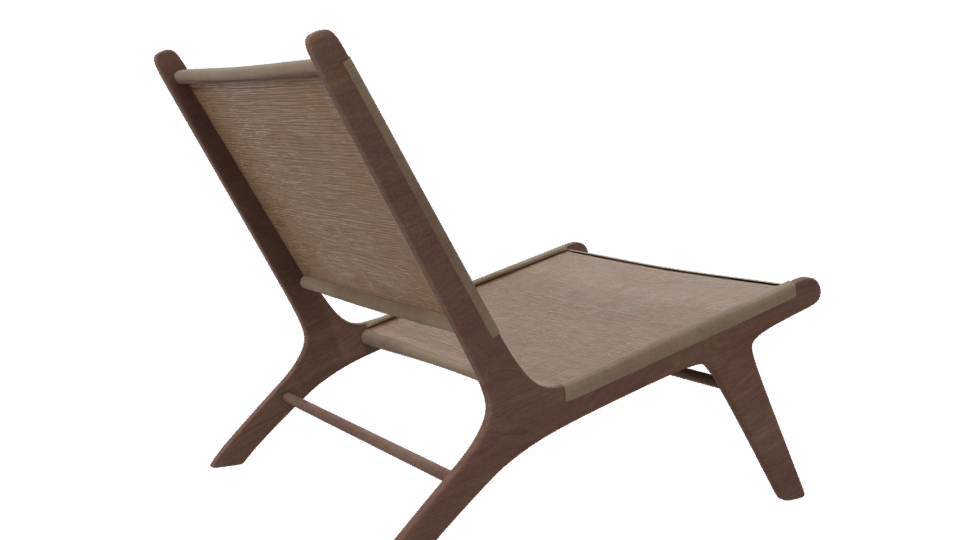Stylish Minimalist Lounge Chair 3D - Professional 3D Model Render 7