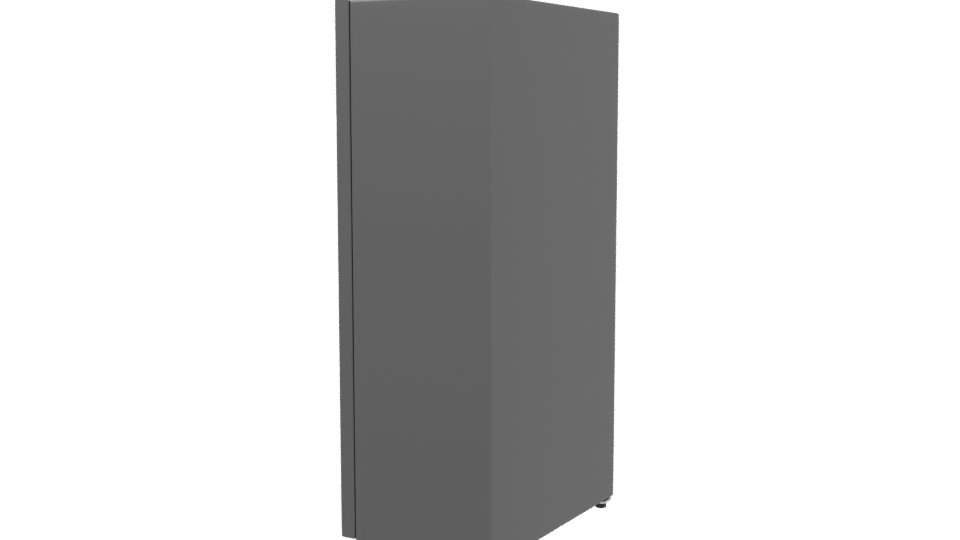 Sleek Modern Refrigerator 3D - Professional 3D Model Render 3