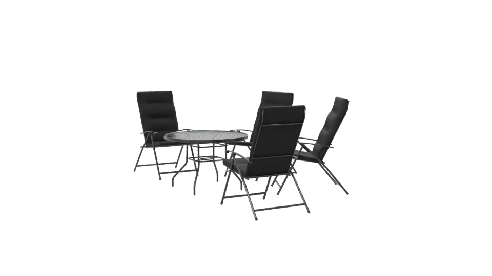 Stylish Outdoor Dining Set 3D - Professional 3D Model Render 7