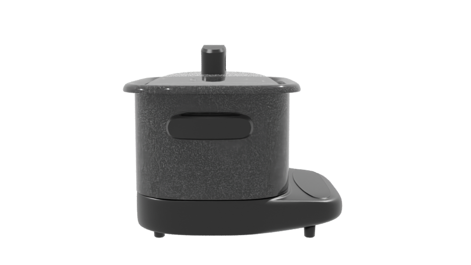 Stylish Electric Cooking Pot 3D Model - Professional 3D Model Render 8