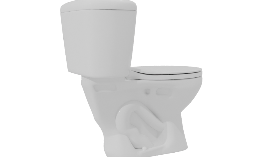 Stylish Modern Toilet 3D Model - Professional 3D Model Render 7