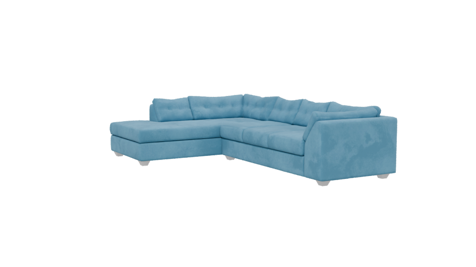 Stylish Fabric Sectional Sofa 3D - Professional 3D Model Render 13