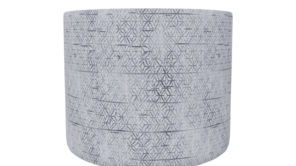 Textured Ceramic Decorative Pot 3D - Professional 3D Model Render 6