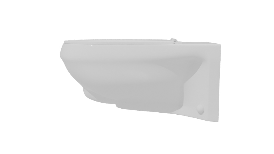 Stylish Modern Toilet Model - Professional 3D Model Render 2