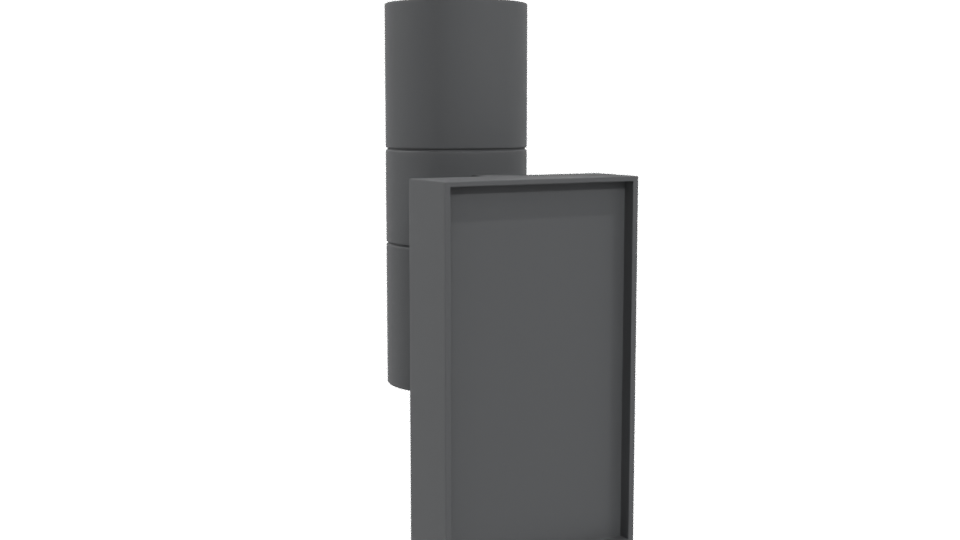 Sleek Modern Wall Light Fixture 3D Model - Professional 3D Model Render 4