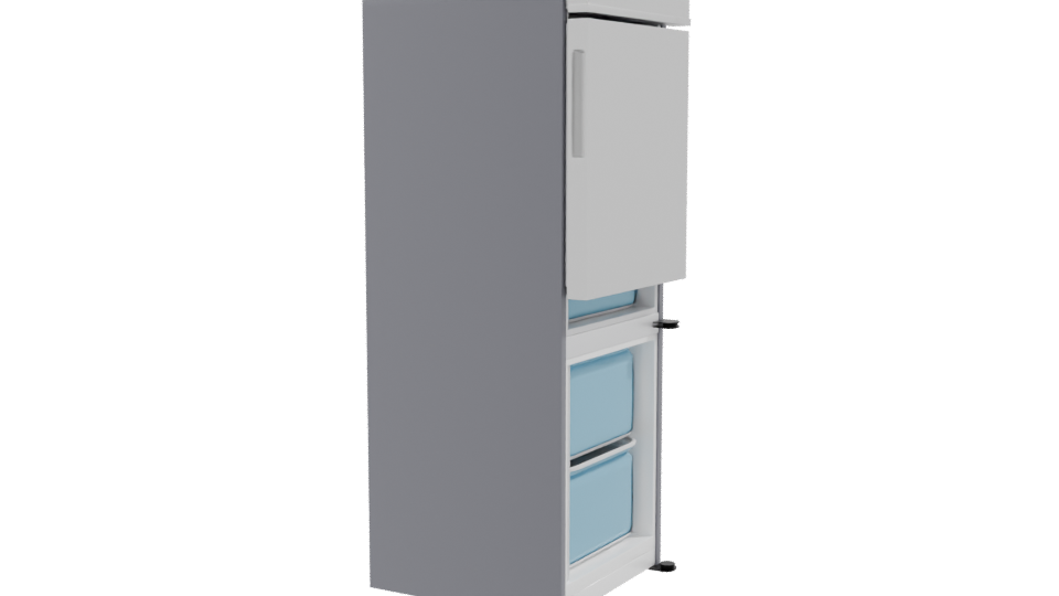 Sleek Refrigerator 3D Model - Professional 3D Model Render 9
