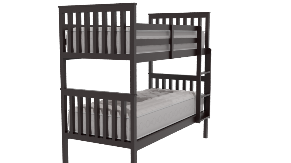 Stylish Baby Crib 3D Model - Professional 3D Model Render 12