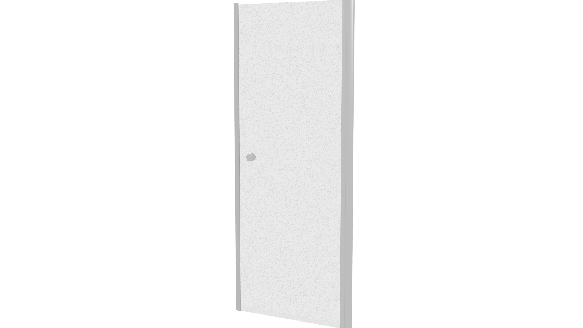 Stylish Modern Glass Door Model - Professional 3D Model Render 6