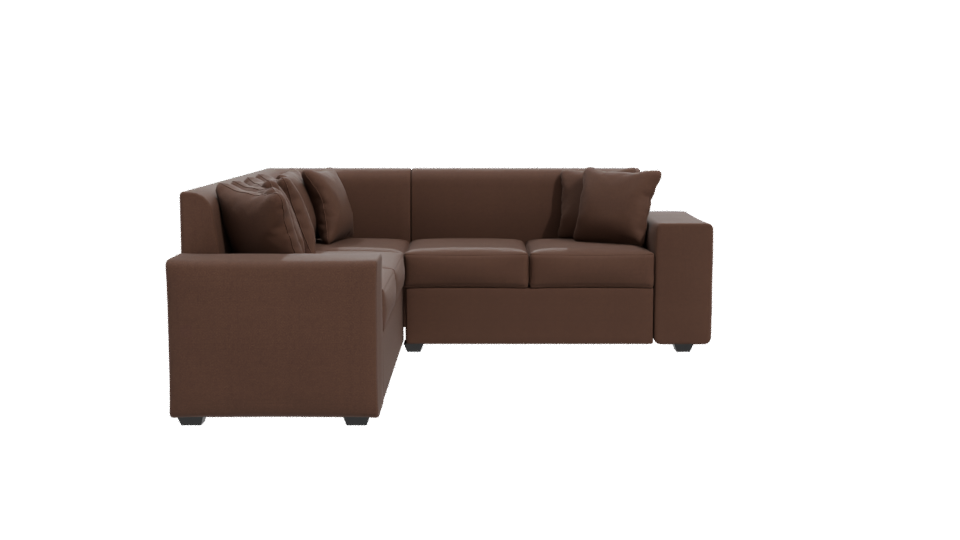 Stylish L-Shaped Sofa 3D Model - Professional 3D Model Render 11