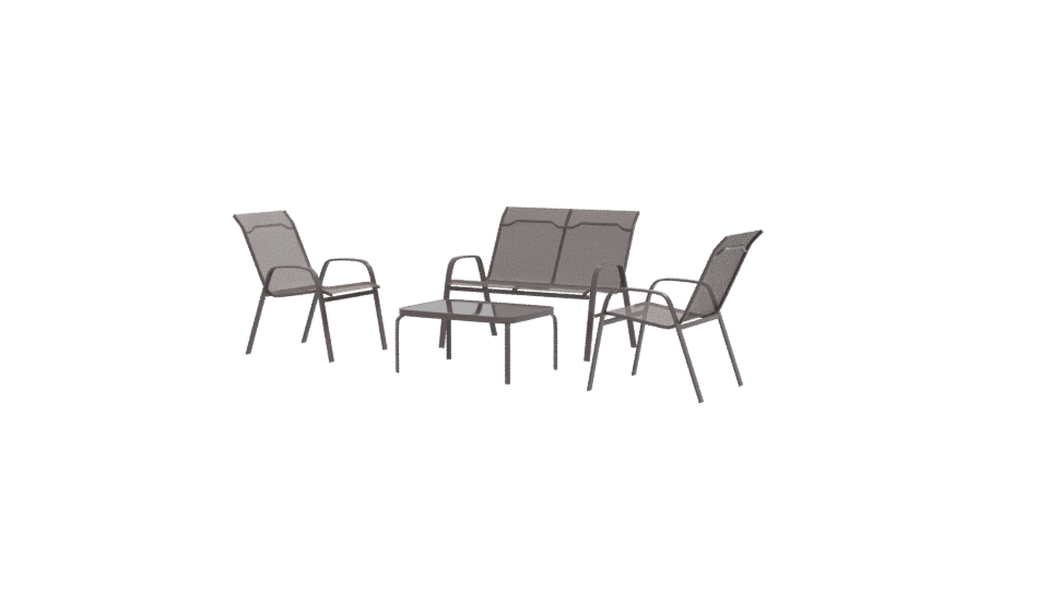 Outdoor Patio Seating Set 3D - Professional 3D Model Render 12
