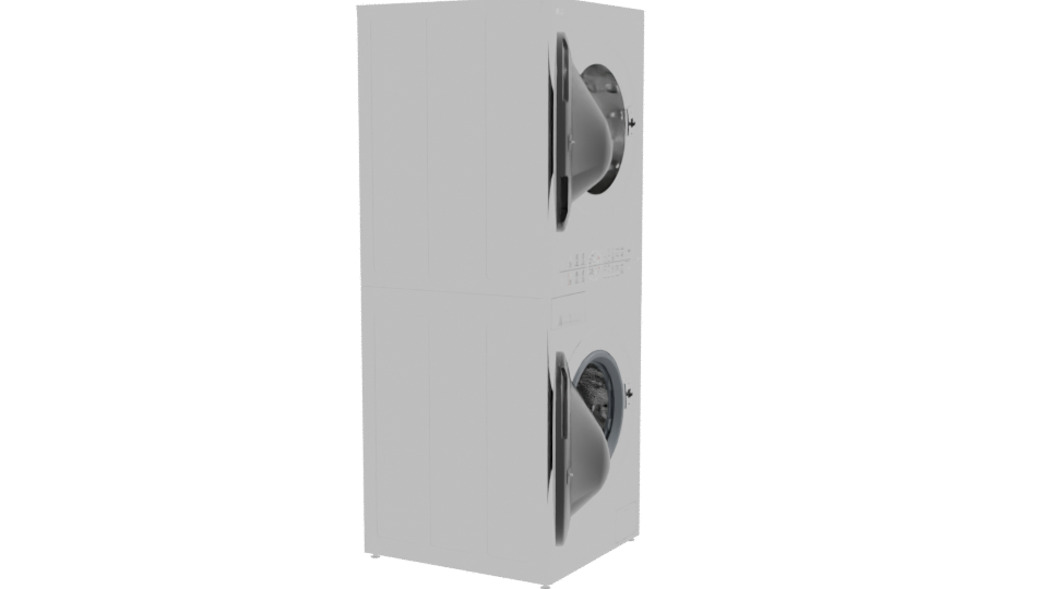 WK14BS6 Washer Dryer 3D Model - Professional 3D Model Render 9