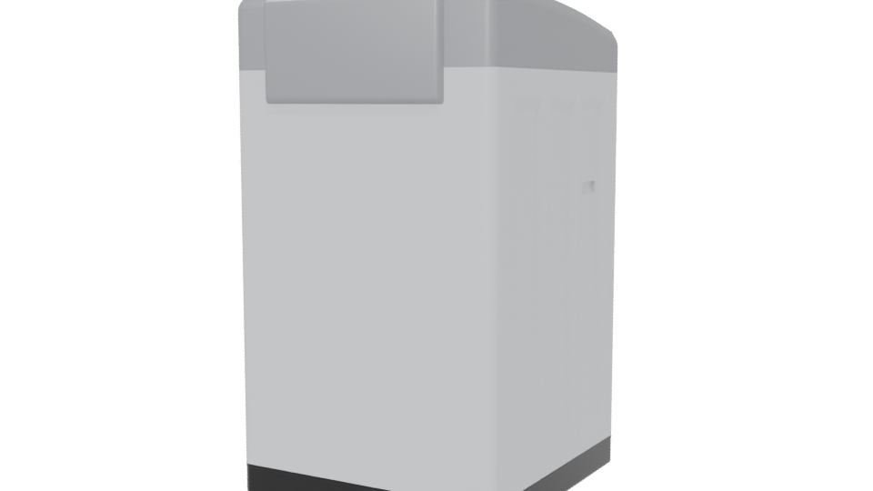 Compact Modern Washing Machine Model - Professional 3D Model Render 6