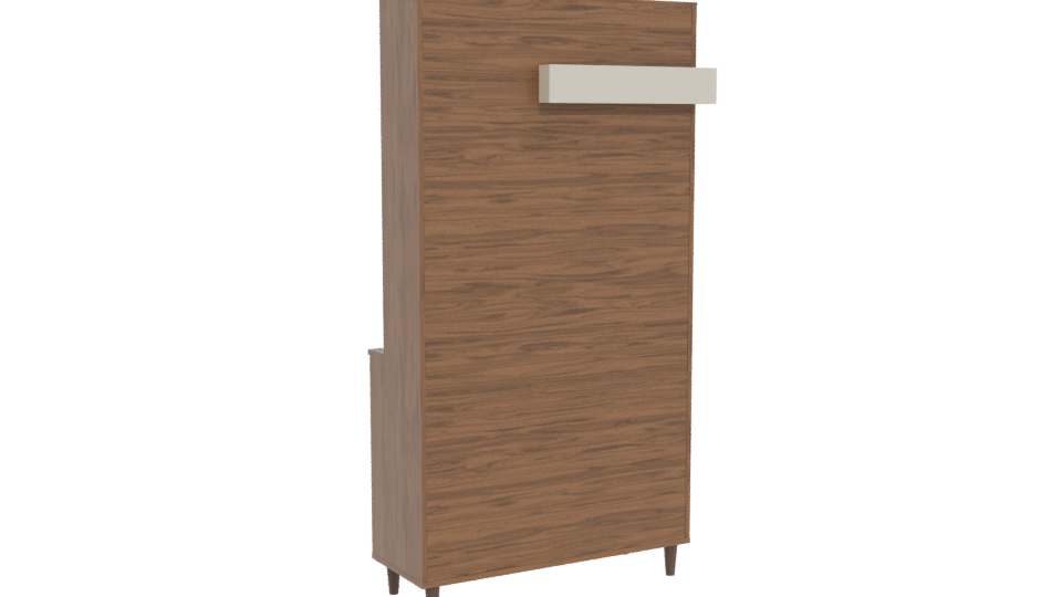 Stylish Wooden Cabinet 3D Model - Professional 3D Model Render 4