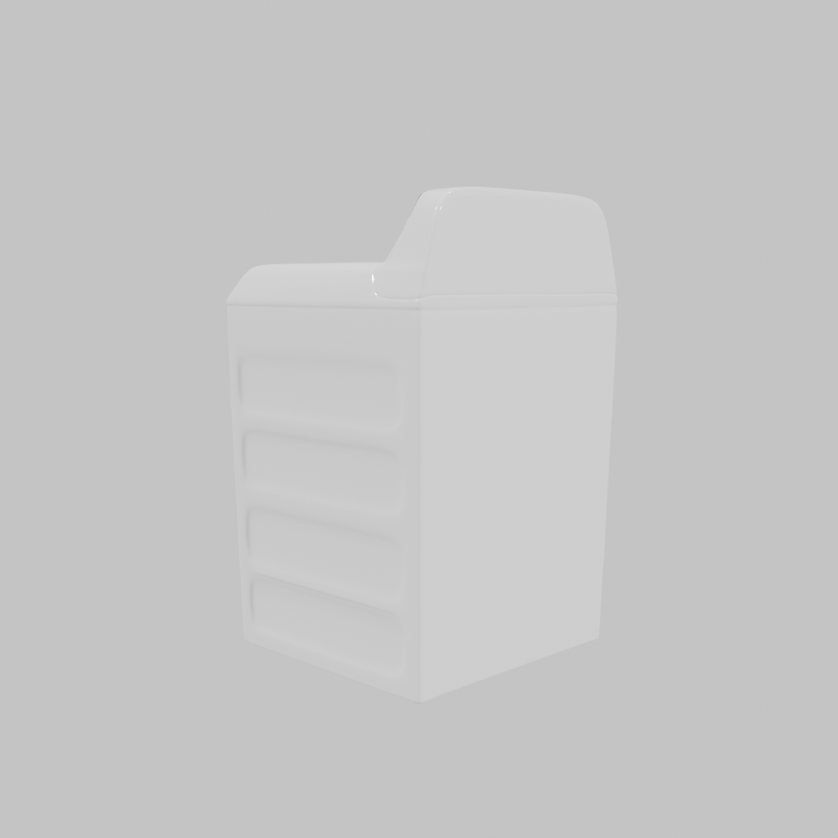 Stylish Top-Load Washing Machine 3D Model - Professional 3D Model Render 13