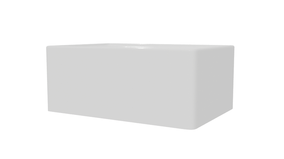 Elegant Freestanding Bathtub Model - Professional 3D Model Render 6