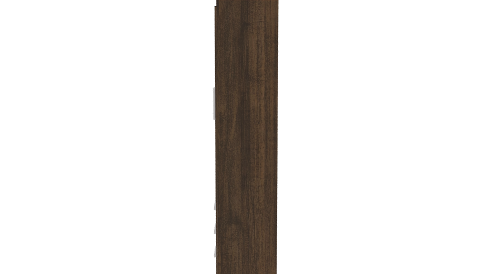 Stylish Wooden Wardrobe 3D Model - Professional 3D Model Render 2