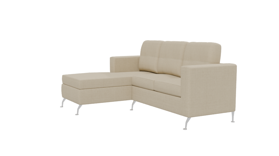Contemporary L-Shaped Sofa Model - Professional 3D Model Render 13