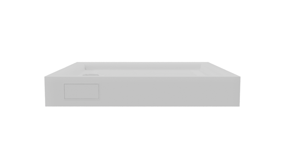 Square Shower Base 3D Model - Professional 3D Model Render 8