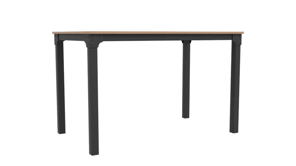 Stylish Minimalist Dining Table - Professional 3D Model Render 10