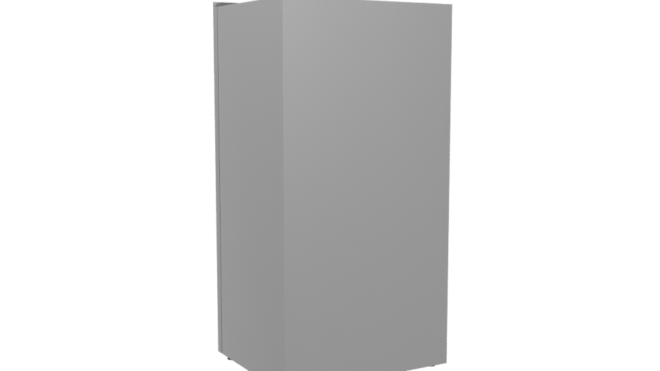 Sleek Modern Refrigerator 3D Model - Professional 3D Model Render 4