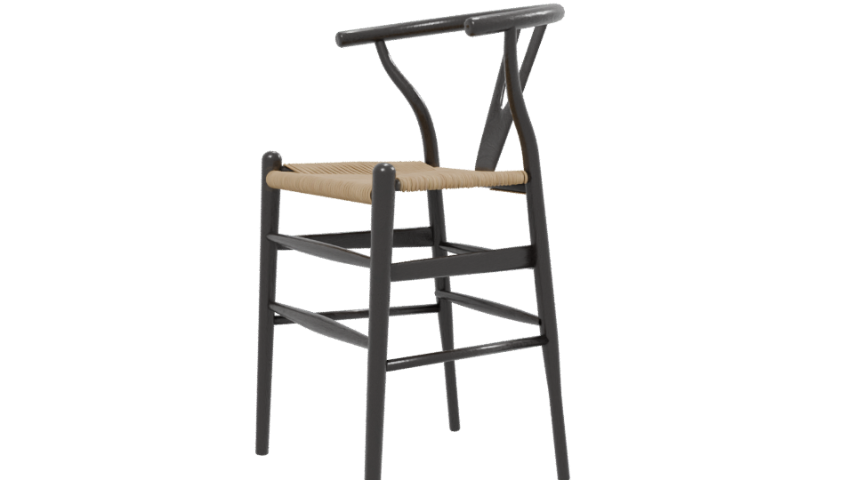 Stylish Wooden Chair Model - Professional 3D Model Render 13