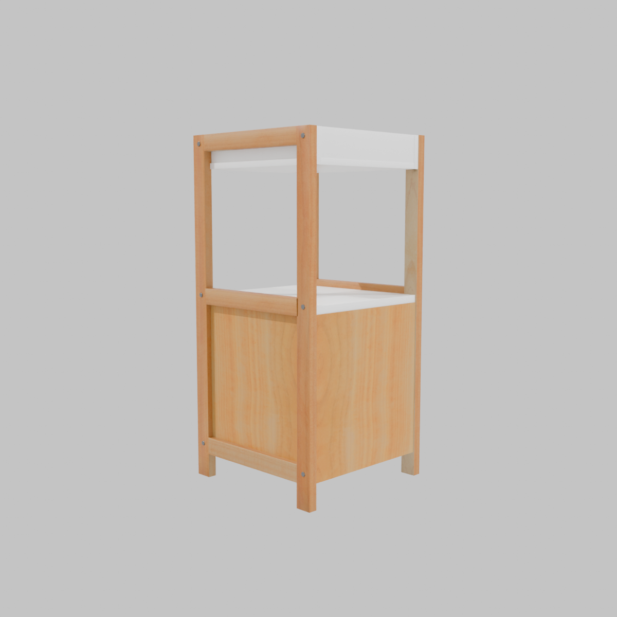 Mueble con Repisa y Cajones 30x30x64 cm