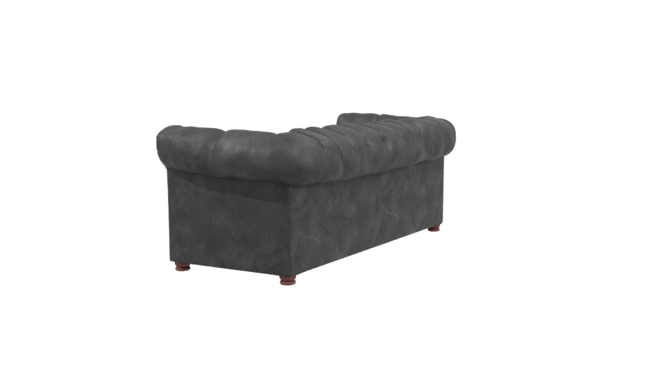 Classic Chesterfield Sofa Model - Professional 3D Model Render 3