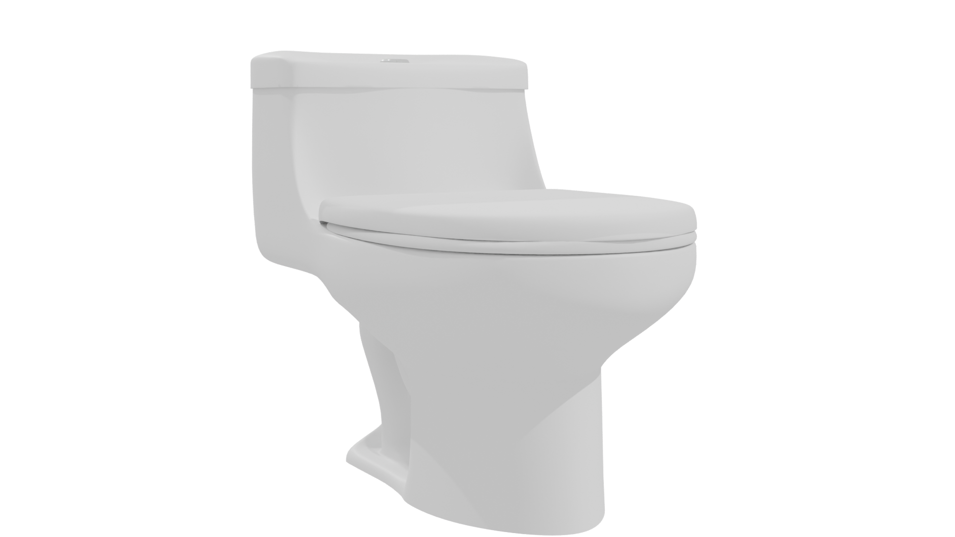 Sleek Modern Toilet 3D Model - Professional 3D Model Render 10
