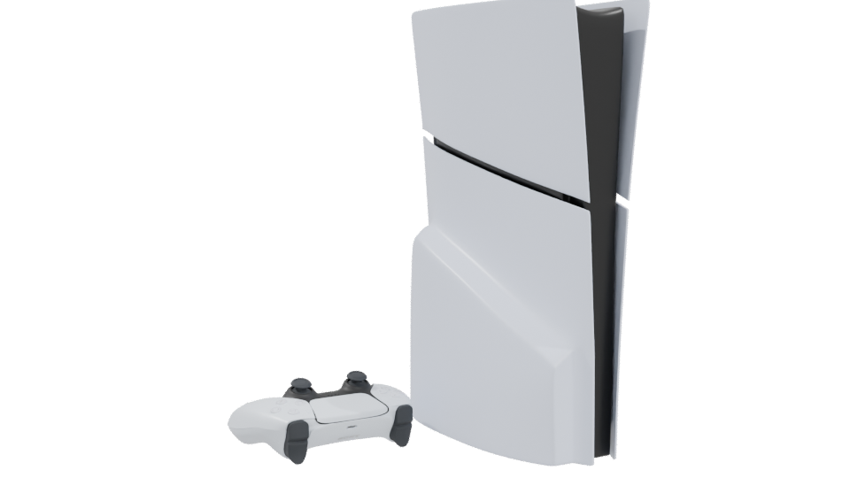 Next-Gen Gaming Console Model - Professional 3D Model Render 4