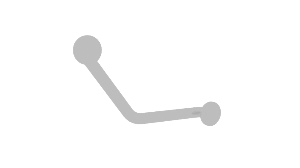 Stylish Bathroom Grab Bar 3D - Professional 3D Model Render 4